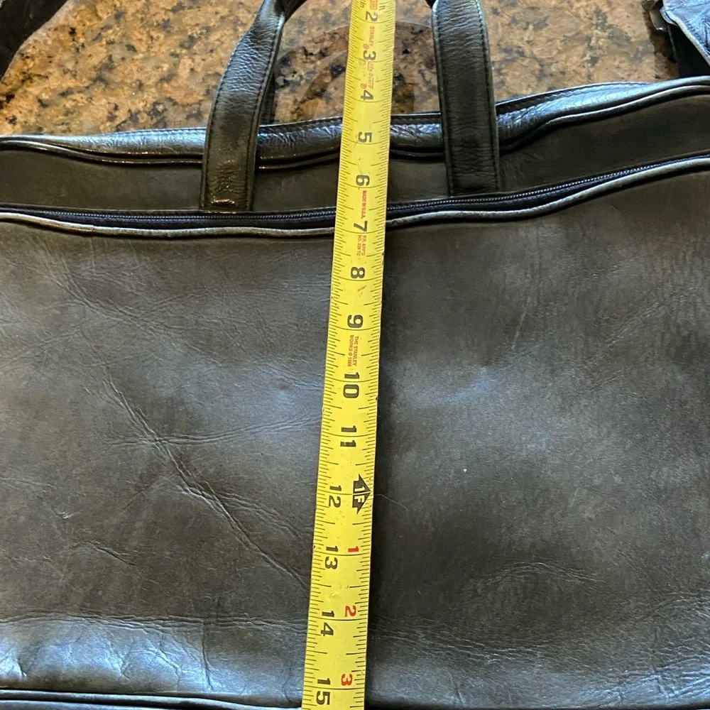 Vintage Wilsons Black Aged Leather Men’s High End Laptop Briefcase Attaché